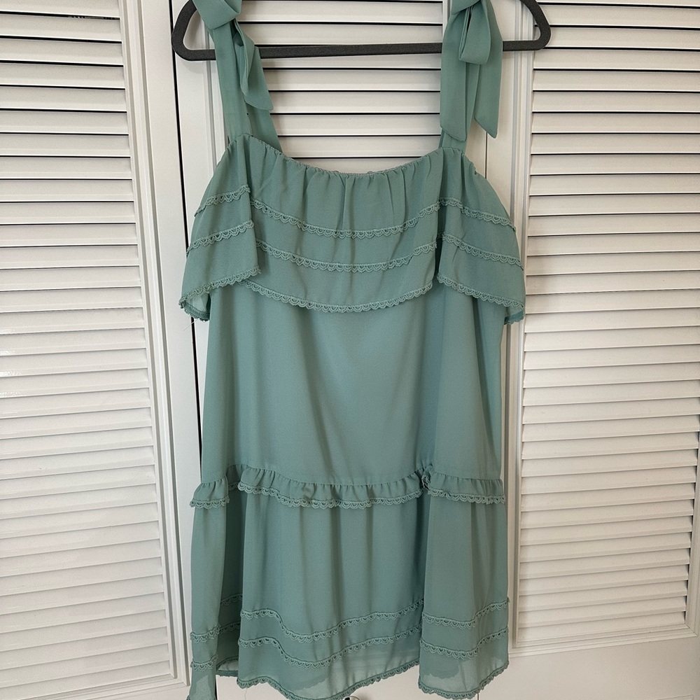 Tobi mint shift dress